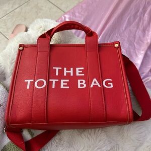 Generic red tote bag